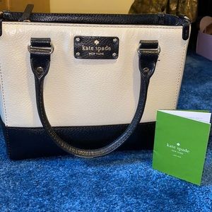 Black and Creme Kate Spade purse